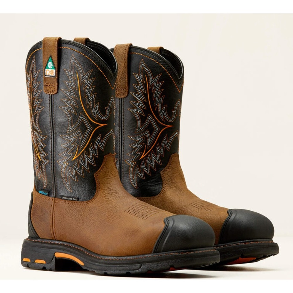 Ariat Workhog CSA XTR H2O Comp Toe Men's Wide Square Toe Boots 10D $275 Retail